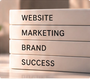 WEBSITE · MARKETING · BRAND · SUCCESS 라벨이 붙은 책
