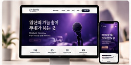 교육 아카데미 홈페이지 디자인 목업